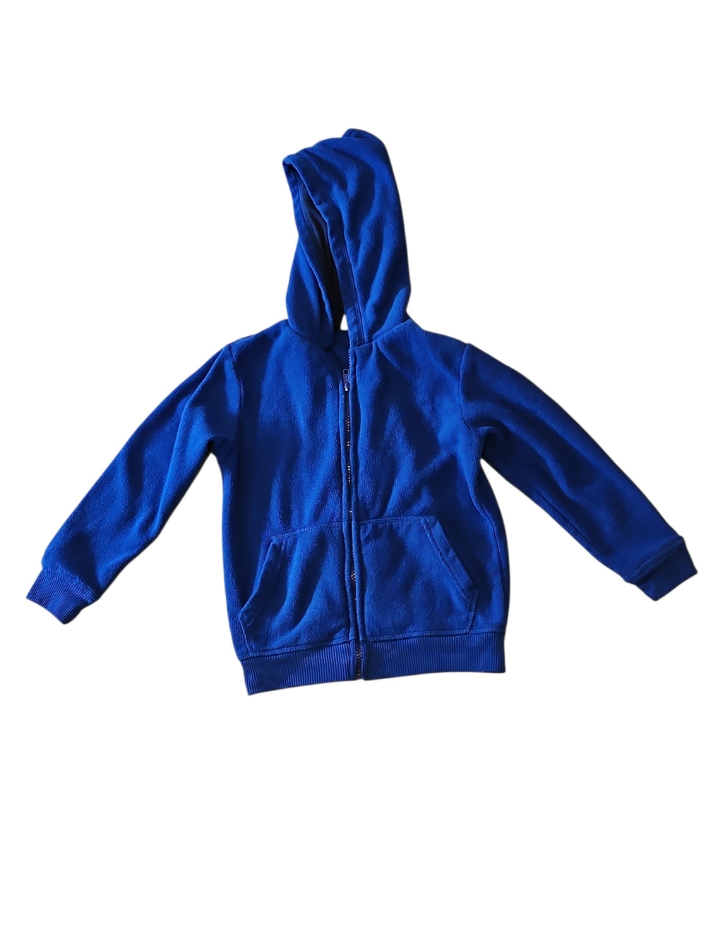 Royal Blue Kids Zip-Up Fleece Hoodie Garanimals Size 5t